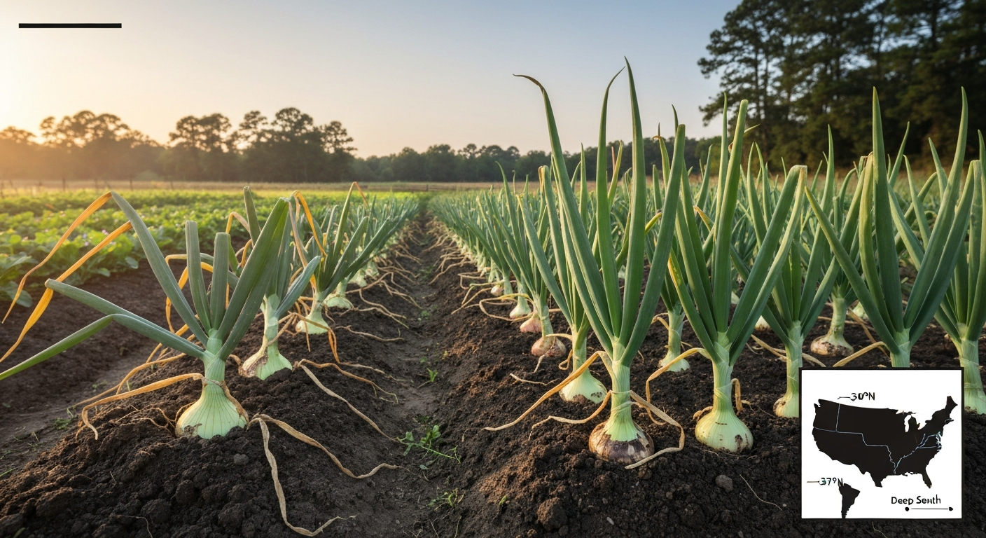 can you grow long-day onions in the south